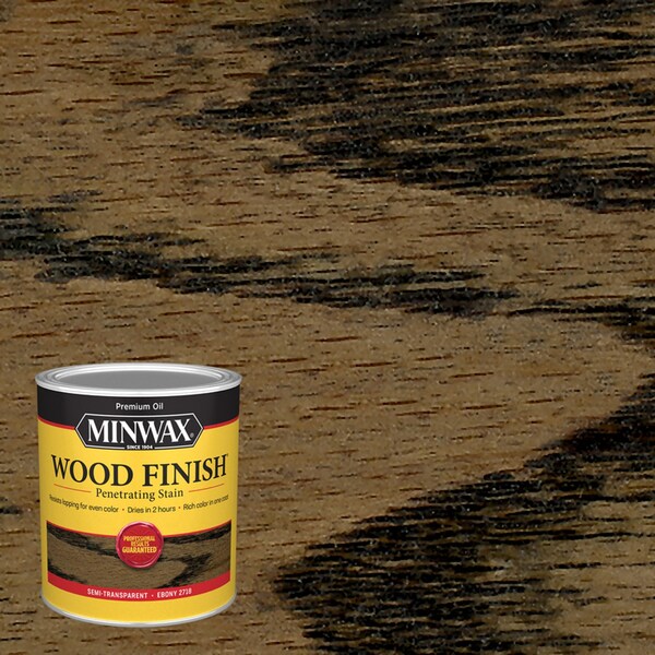 Minwax Wood Finish Semi-Transparent Ebony Oil-Based Penetrating Wood Stain 1 qt 70013444 - main
